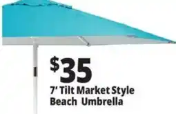 Ocean State Job Lot 7' Tilt Market Style Beach Umbrella offer