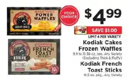 ShopRite Kodiak Cakes Frozen Waffles offer