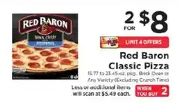 ShopRite Red Baron Classic Pizza offer