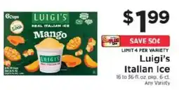 ShopRite Luigi's Italian Ice offer