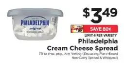 ShopRite Philadelphia cream cheese spread offer
