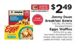 ShopRite Jimmy Dean Breakfast Bowls offer