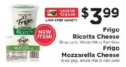 ShopRite Frigo ricotta cheese offer