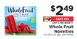 ShopRite Whole Fruit Novelties offer