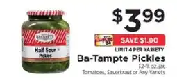 ShopRite Ba-Tampte Pickles offer