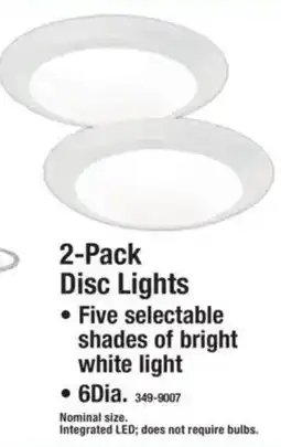 Menards 2-Pack Disc Lights offer