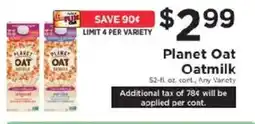 ShopRite Planet Oat Oatmilk offer