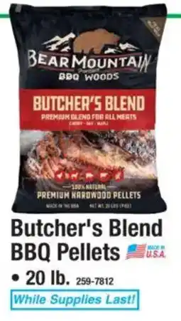 Menards Bear mountain butcher's blend bbq pellets offer