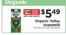 ShopRite Organic Valley Grassmilk offer