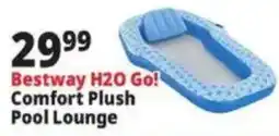 Ocean State Job Lot Bestway H2O Go! Comfort Plush Pool Lounge offer