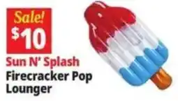 Ocean State Job Lot Sun N' Splash Firecracker Pop Lounger offer
