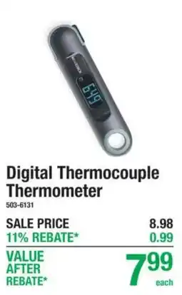 Menards Digital Thermocouple Thermometer offer
