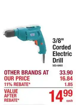 Menards 3/8" Corded Electric Drill offer