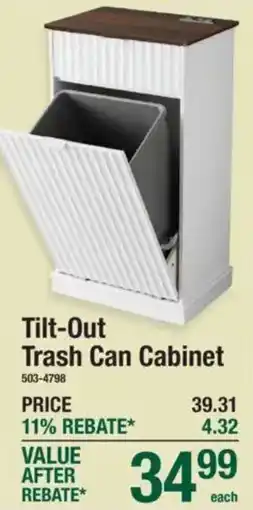 Menards Tilt-Out Trash Can Cabinet offer