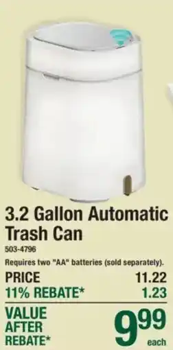 Menards 3.2 Gallon Automatic Trash Can offer