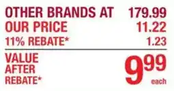 Menards Other brands at our price offer