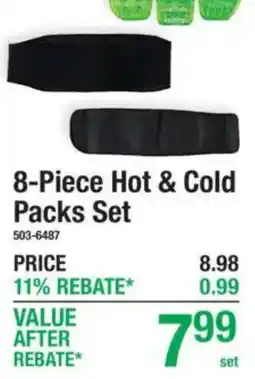 Menards 8-piece hot & cold packs set offer