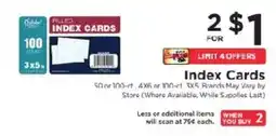ShopRite Pilled index cards offer