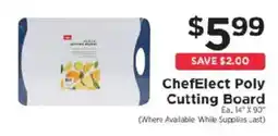 ShopRite Chefelect poly cutting board offer