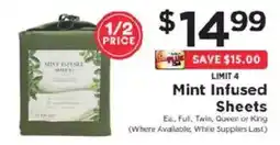 ShopRite Mint Infused Sheets offer