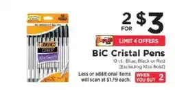 ShopRite Bic Cristal Pens offer