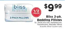 ShopRite Bliss 2-pk. Bedding Pillows offer