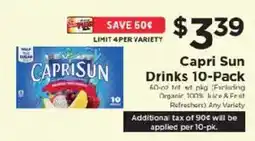 ShopRite Capri Sun Drinks offer