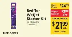 ShopRite Swiffer Wetjet Starter Kit offer