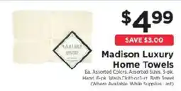 ShopRite Madison Luxury Home Towels offer