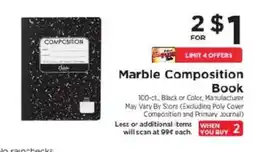 ShopRite Marble Composition Book offer
