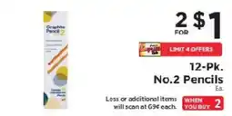 ShopRite Graphite Pencil No.2 Pencils offer