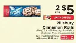 ShopRite Pillsbury Cinnamon Rolls offer