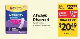 ShopRite Always discreet offer