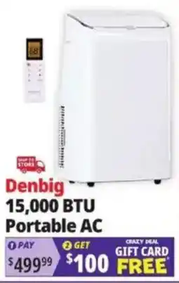 Ocean State Job Lot Denbig 15,000 BTU Portable AC offer