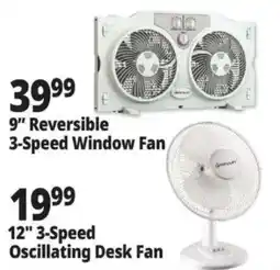 Ocean State Job Lot Quincy 9" Reversible 3-Speed Window Fan offer