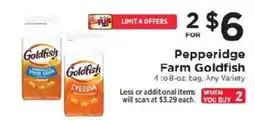 ShopRite Pepperidge Farm Goldfish offer