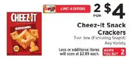 ShopRite Cheez-it Snack Crackers offer