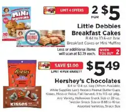 ShopRite Little Debbie Breakfast Cakes offer