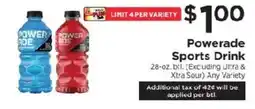 ShopRite Powerade Sports Drink offer