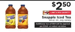 ShopRite Snapple Iced Tea offer