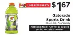 ShopRite Gatorade Sports Drink offer