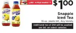 ShopRite Snapple Iced Tea offer