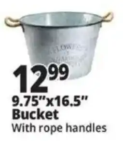 Ocean State Job Lot Bucket With Rope Handles offer