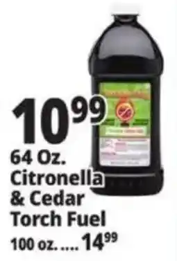 Ocean State Job Lot Citronella & Cedar Torch Fuel offer