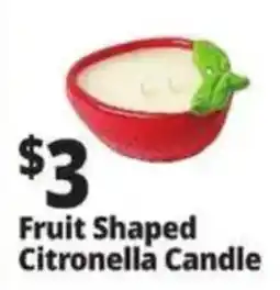 Ocean State Job Lot Fruit Shaped Citronella Candle offer