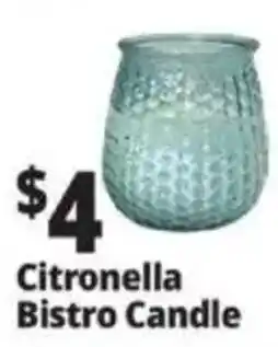 Ocean State Job Lot Citronella Bistro Candle offer