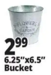 Ocean State Job Lot Flowers Garden Bucket offer