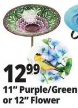 Ocean State Job Lot 11" Purple/Green or 12" Flower offer