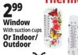 Ocean State Job Lot Thermometer Window With Suction Cups Or Indoor/Outdoor offer