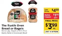 ShopRite The Rustik Oven Bread or Bagels offer